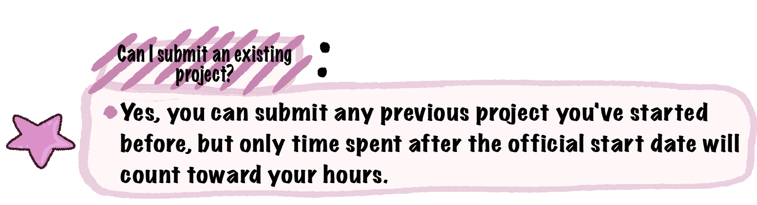 Can I submit an existing project?