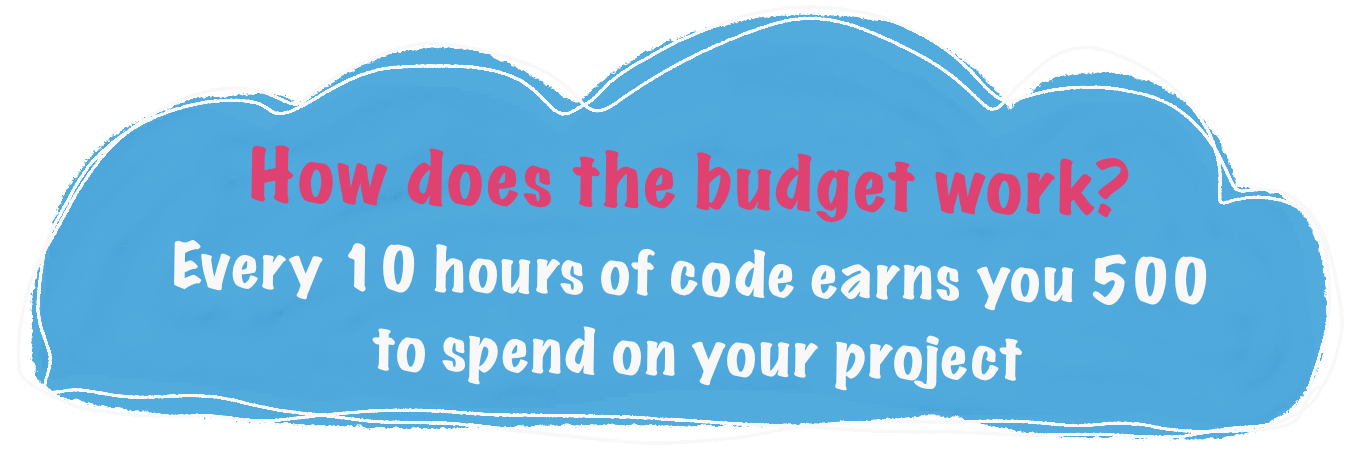 Every 10 hour devlog you ship you get 500 chips added to your budget! You can use your chips to get things that will improve your game: artist commissions, libraries, tools, or even a Steam publishing key. It's simple: log hours, earn chips, then spend those chips making your dream game just as good as you've imagined!